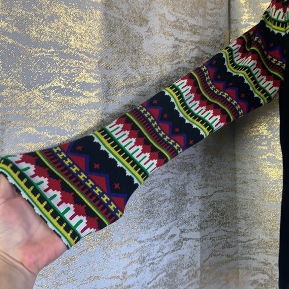 Lauren Ralph Lauren Exclusive Native Aztec American Design Collar Sweater Size L - Picture 5 of 11